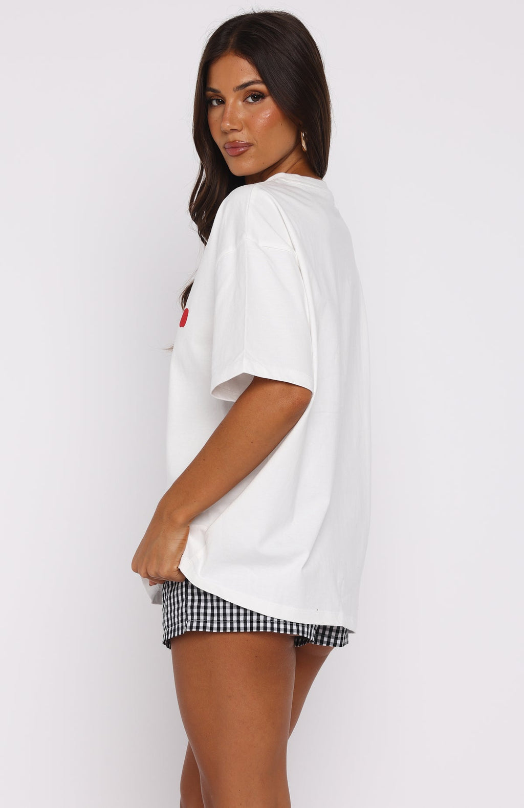 Feeling My Energy Oversized Tee White