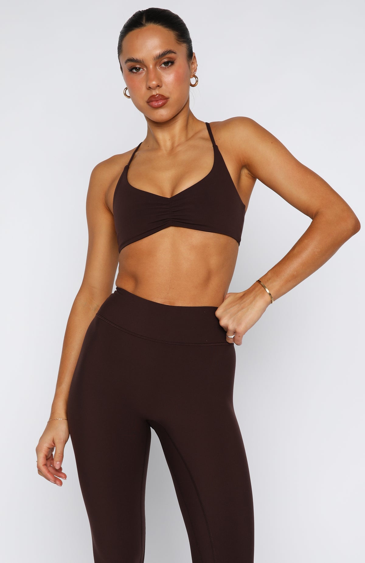 Fusion Sports Bra Dark Chocolate