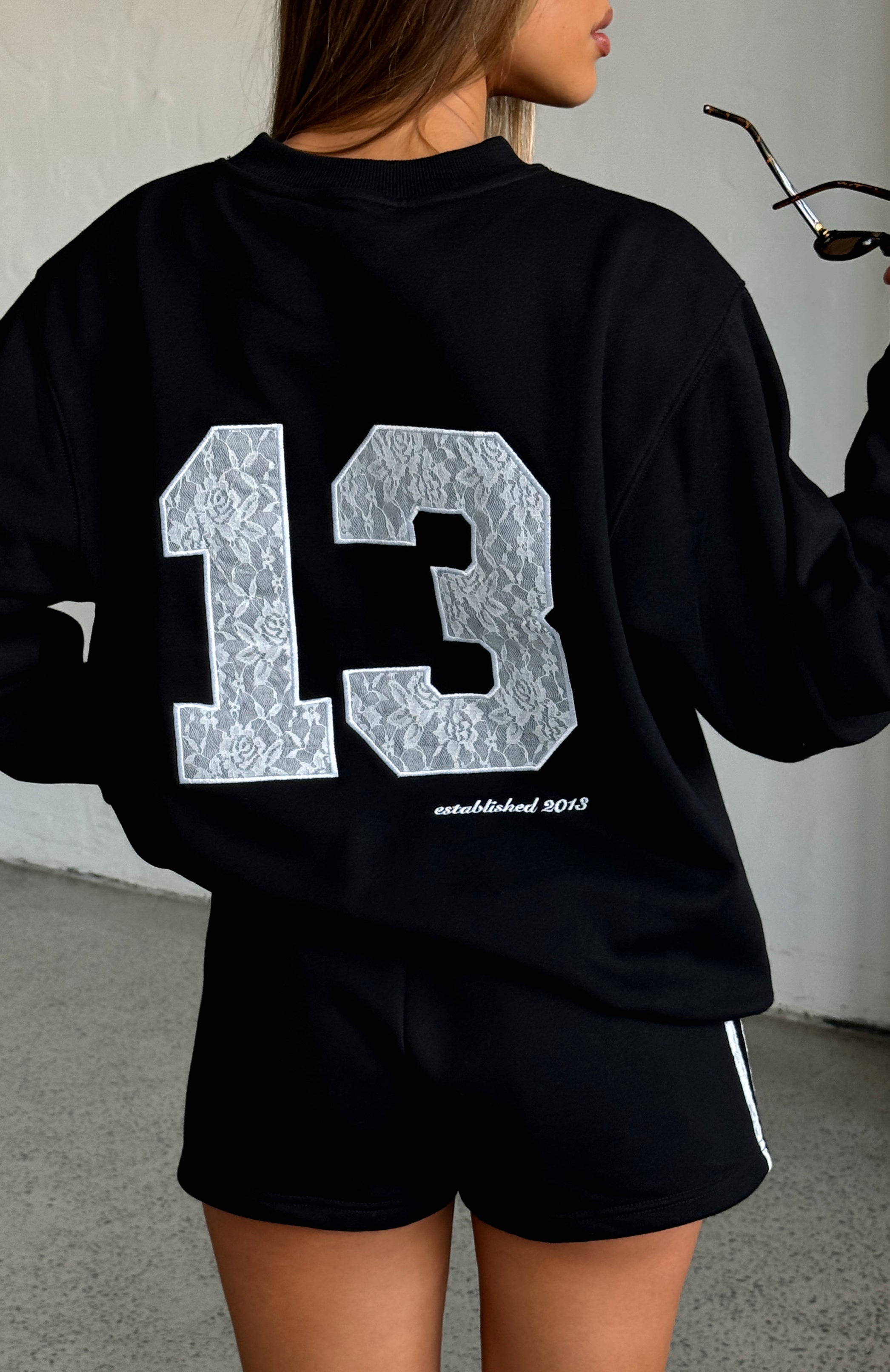 Gave You Everything Oversized Sweater Black