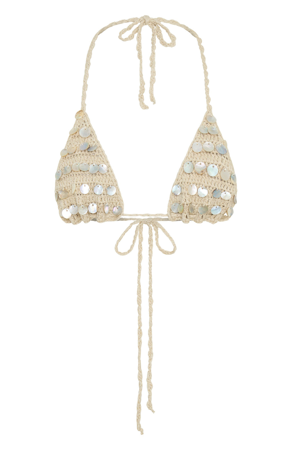 Hidden Treasure Crochet Bikini Top Shell