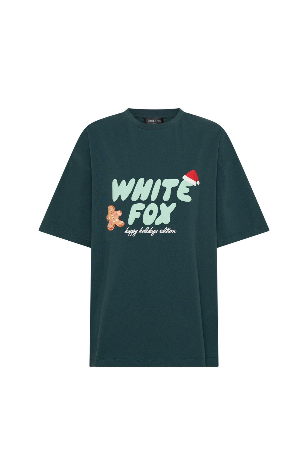 Holly Jolly Christmas Oversized Tee Pine