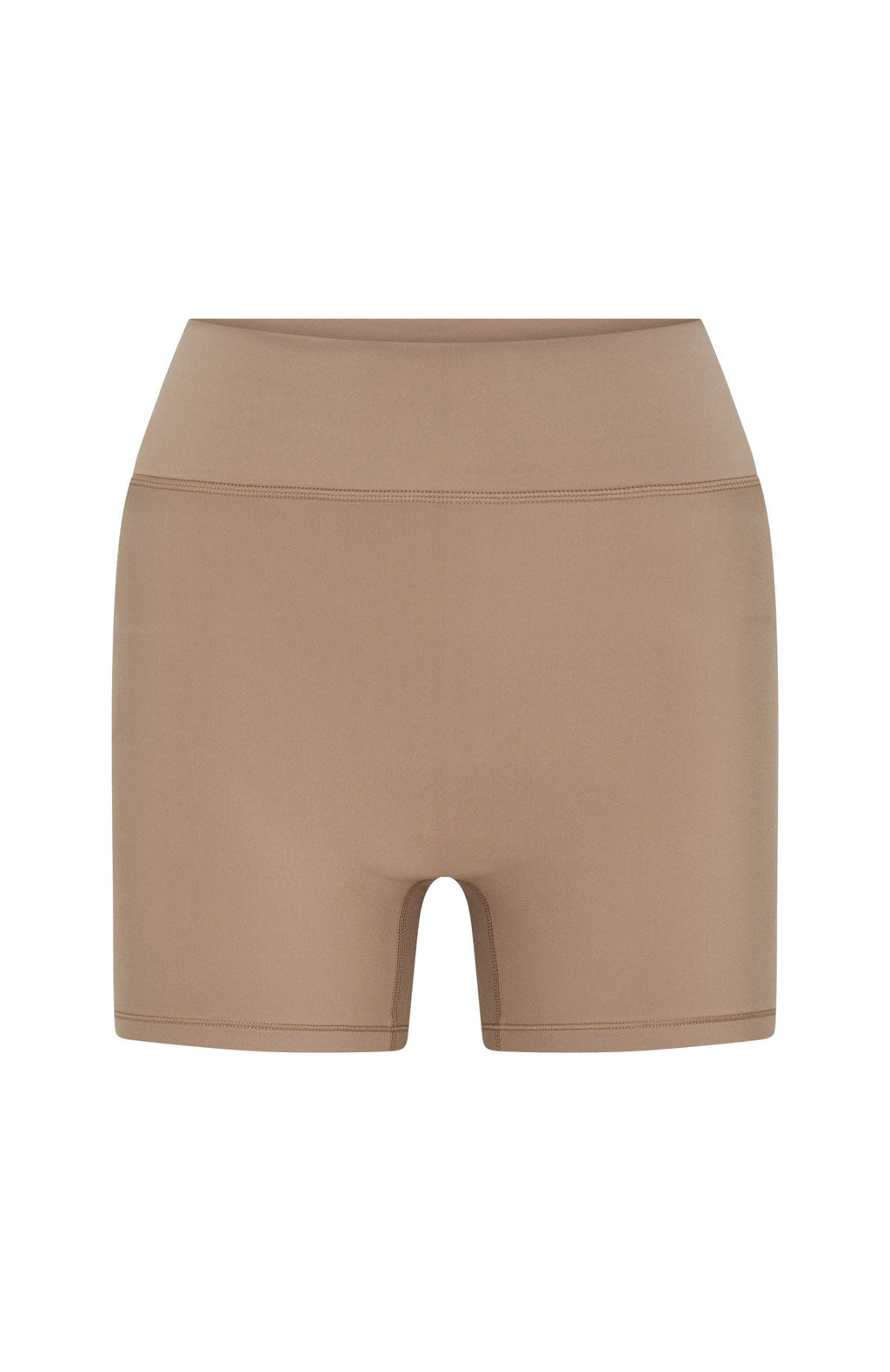 Keep Up High Waisted Shorts 4" Caramel