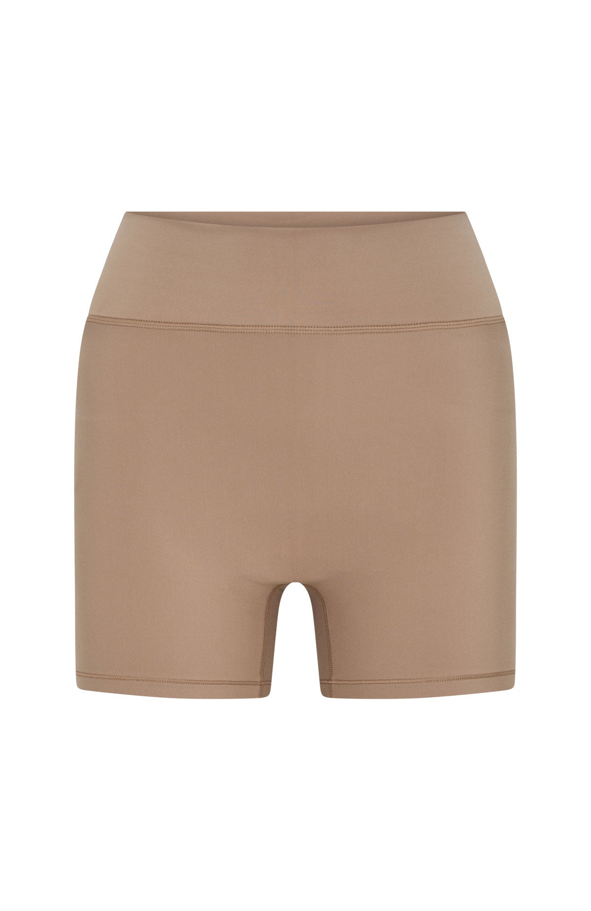 Keep Up High Waisted Shorts 4" Caramel