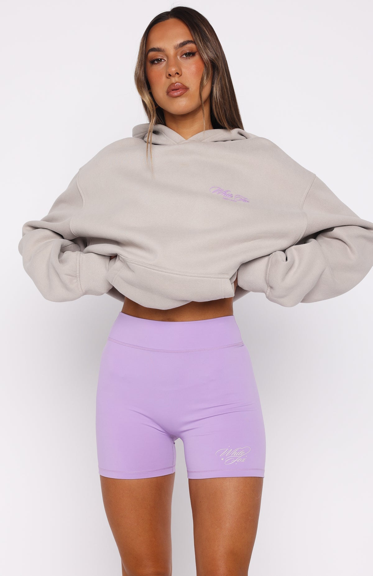 Love You Regardless Bike Shorts Lilac