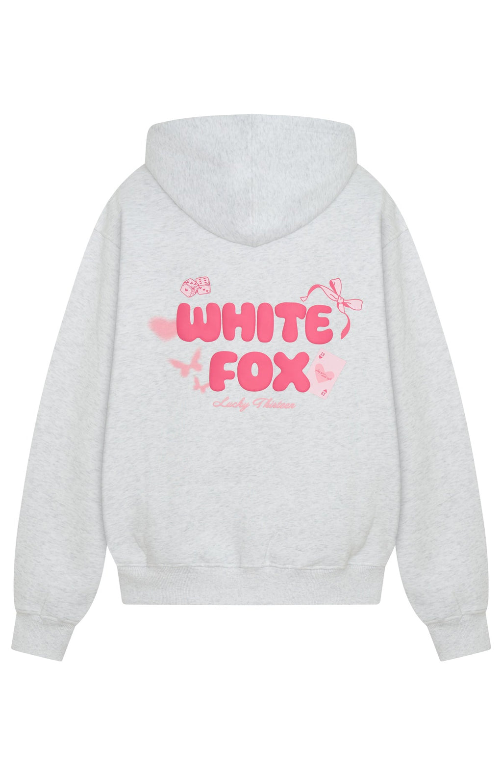 Lucky Thirteen Stephanie Oversized Hoodie Grey Marle