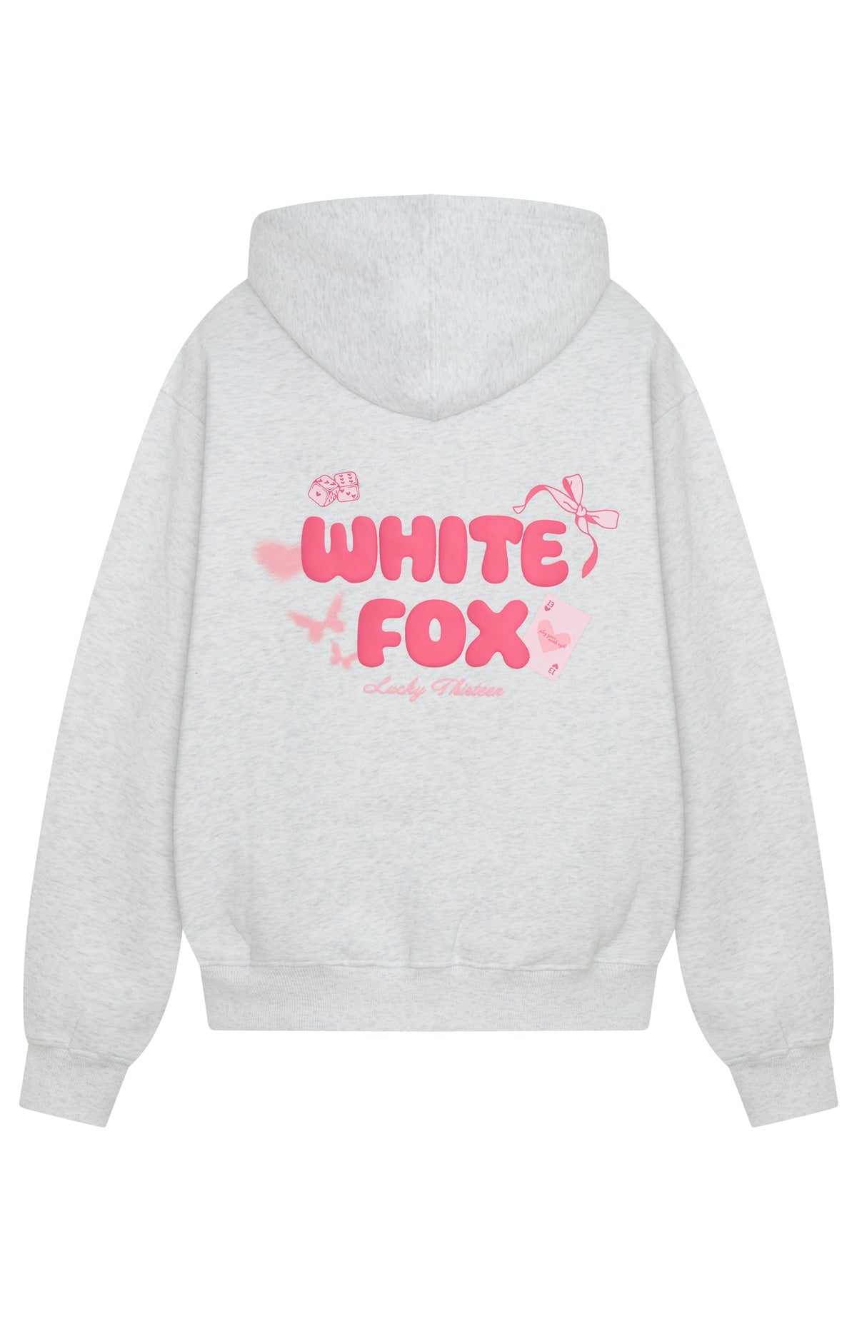 Lucky Thirteen Stephanie Oversized Hoodie Grey Marle