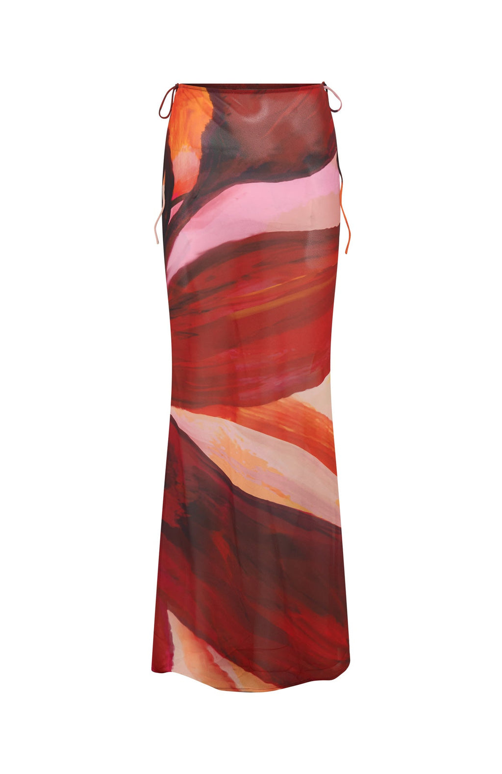 Luminous Maxi Skirt Sunset Petal