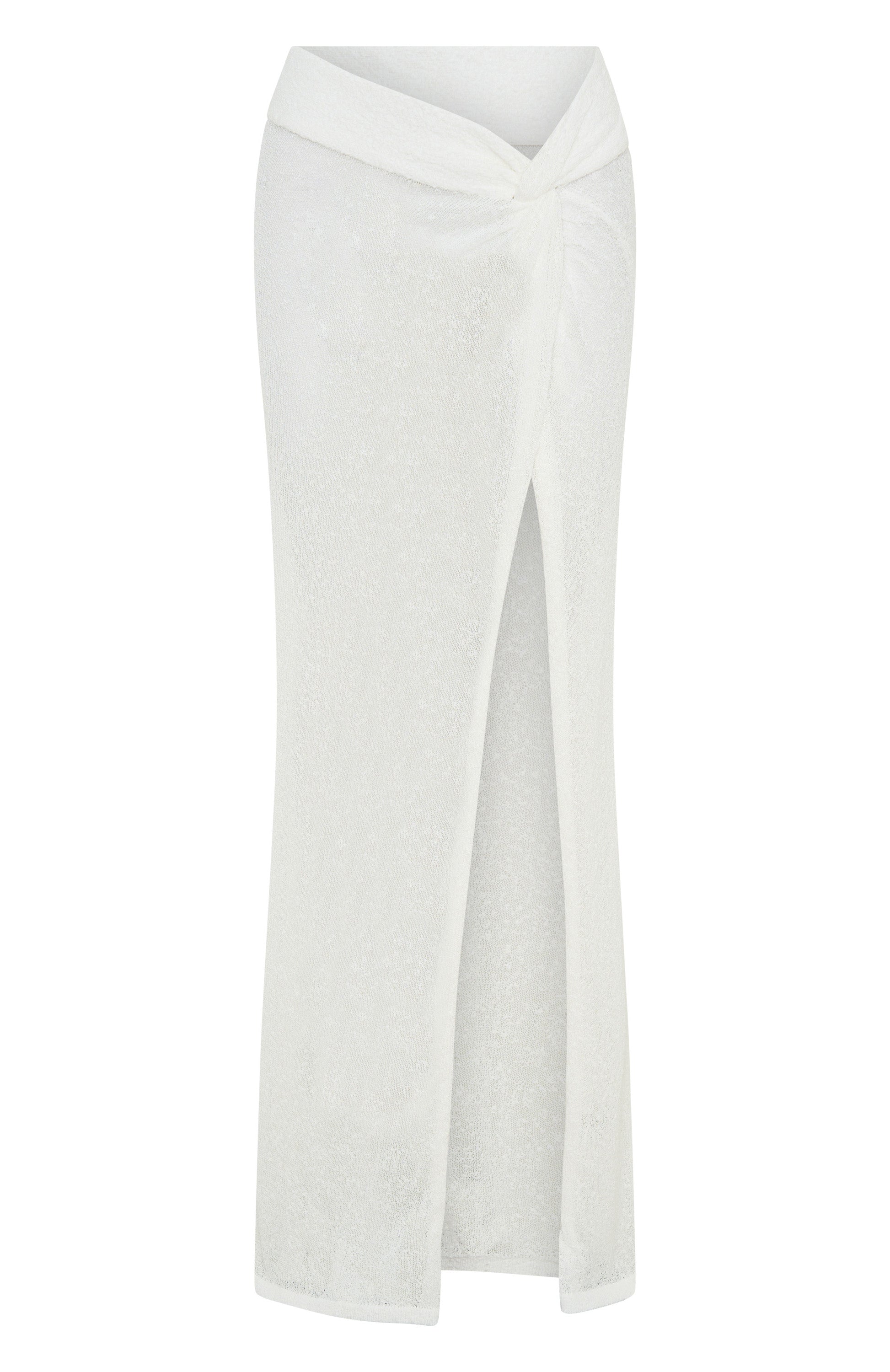 Moonlit Dream Maxi Skirt White