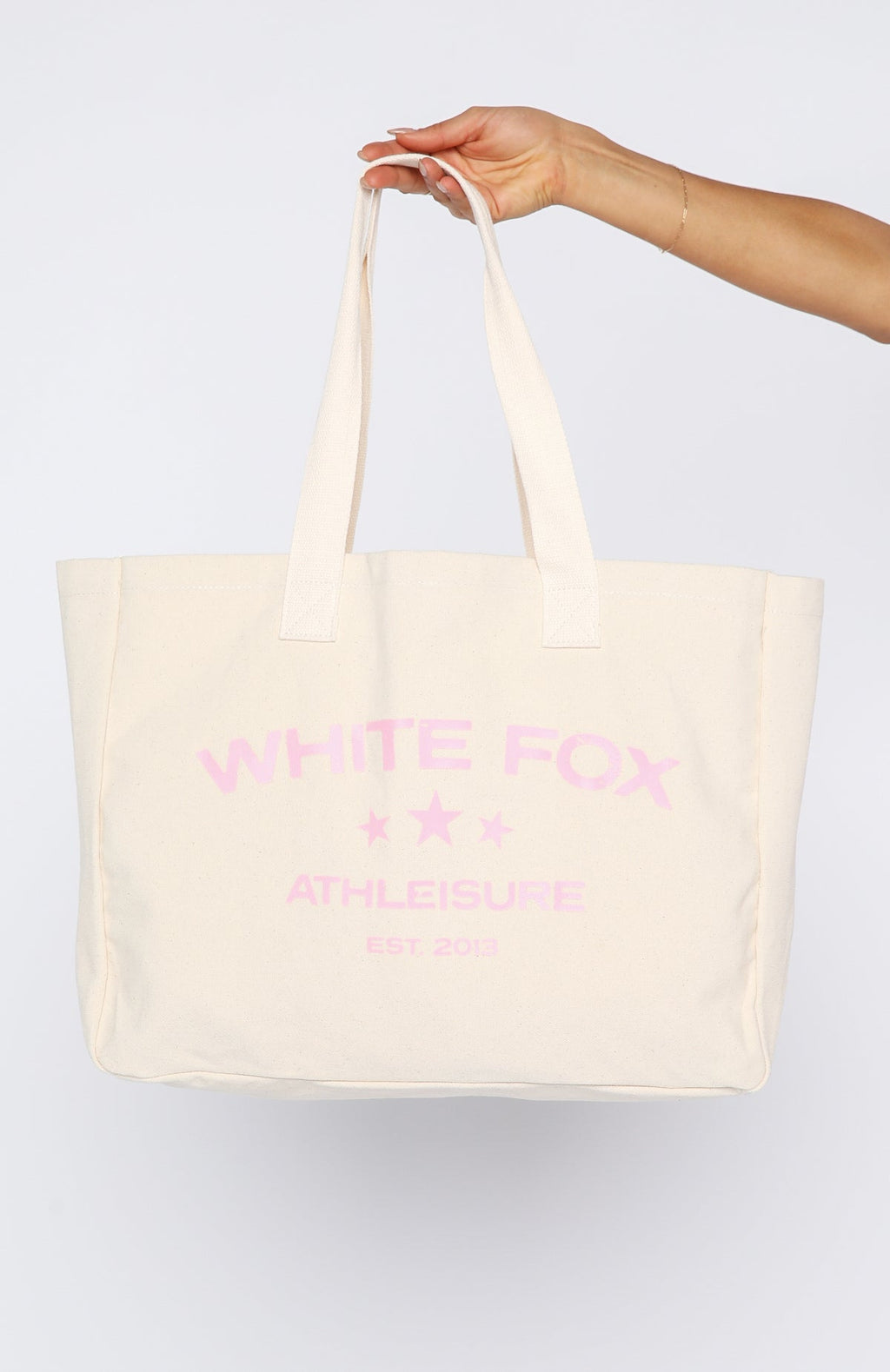 Never Wrong Tote Bag Natural/Pink