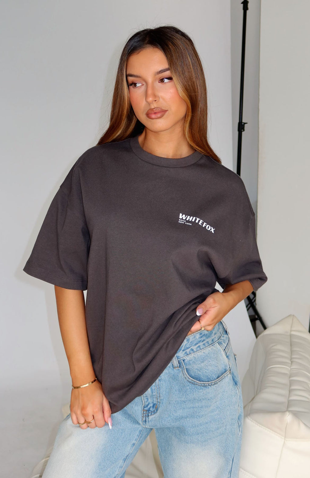 New York Archives Oversized Tee Volcanic