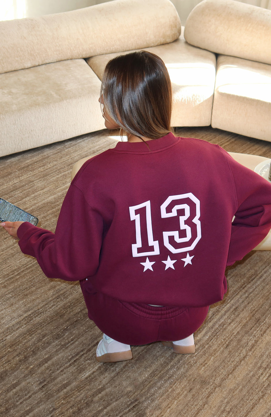 No Hesitation Oversized Sweater Burgundy