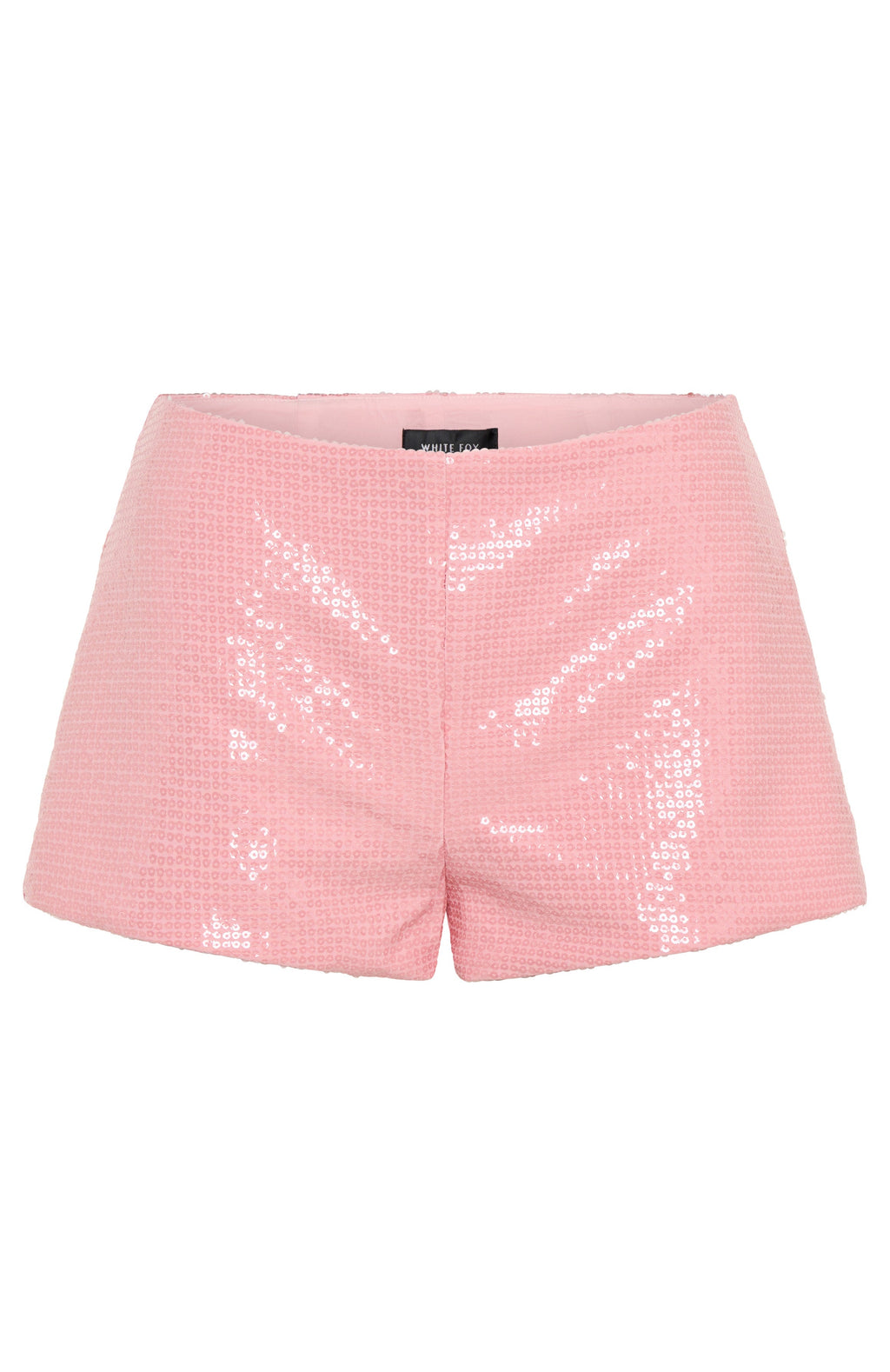 Old News Sequin Shorts Baby Pink