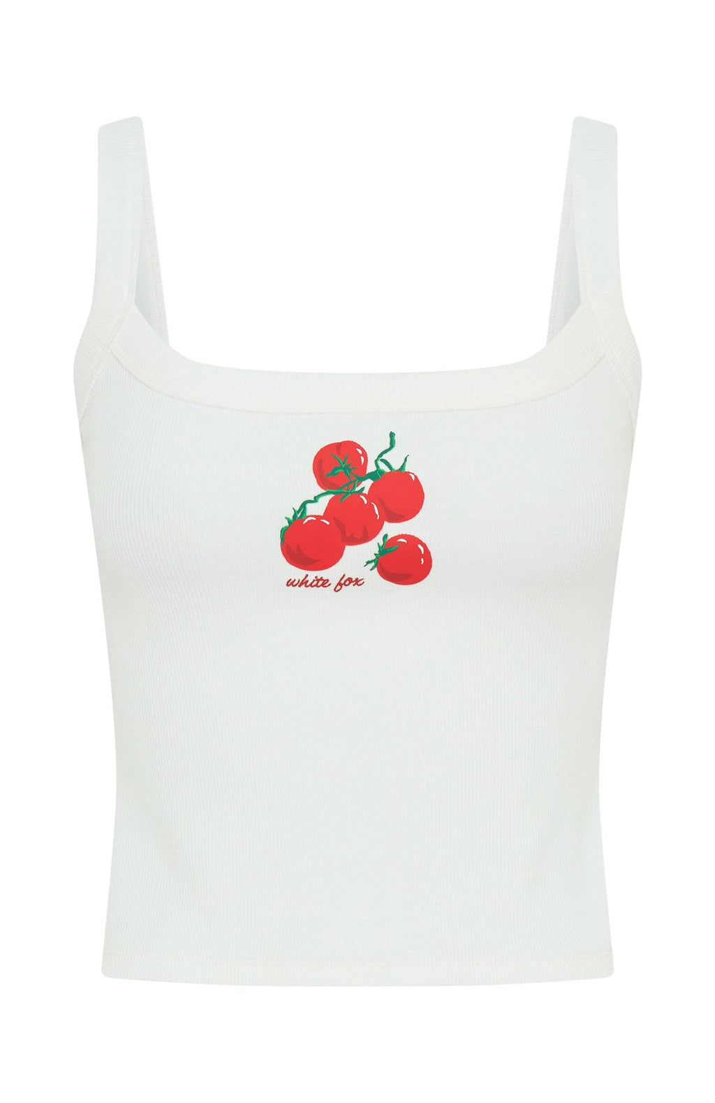 On The Vine Tank Top White