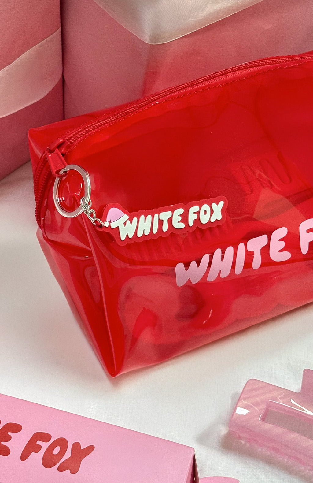 Santa's Hat Keychain Red