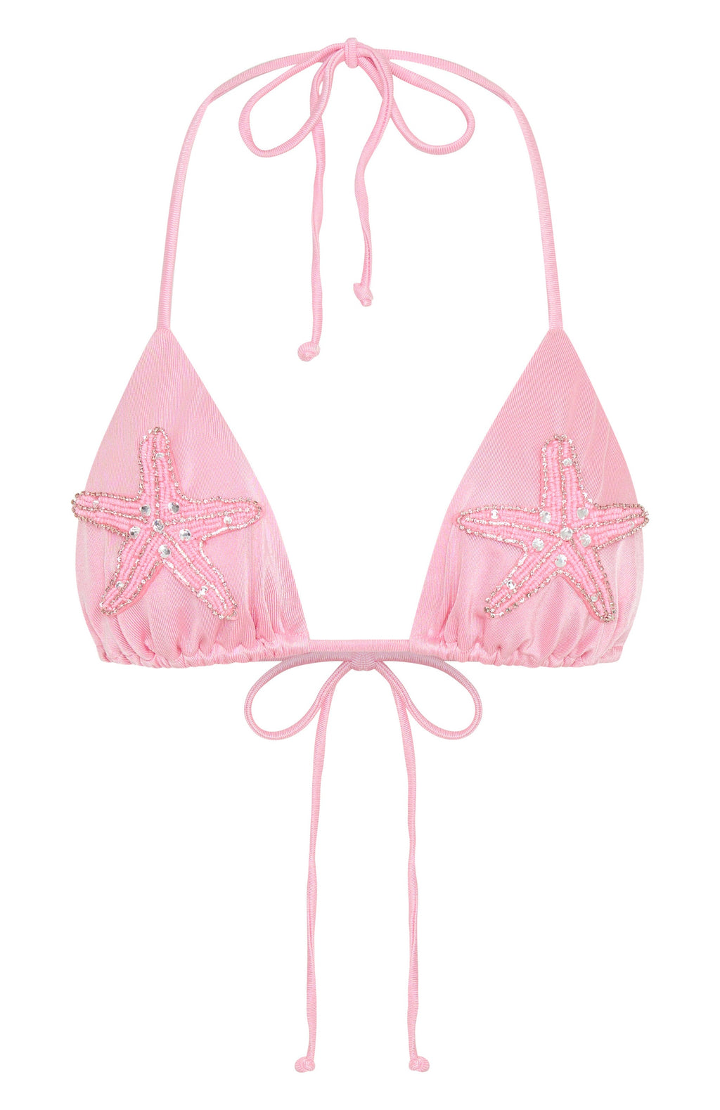 Starry Shores Bikini Top Blush Pink