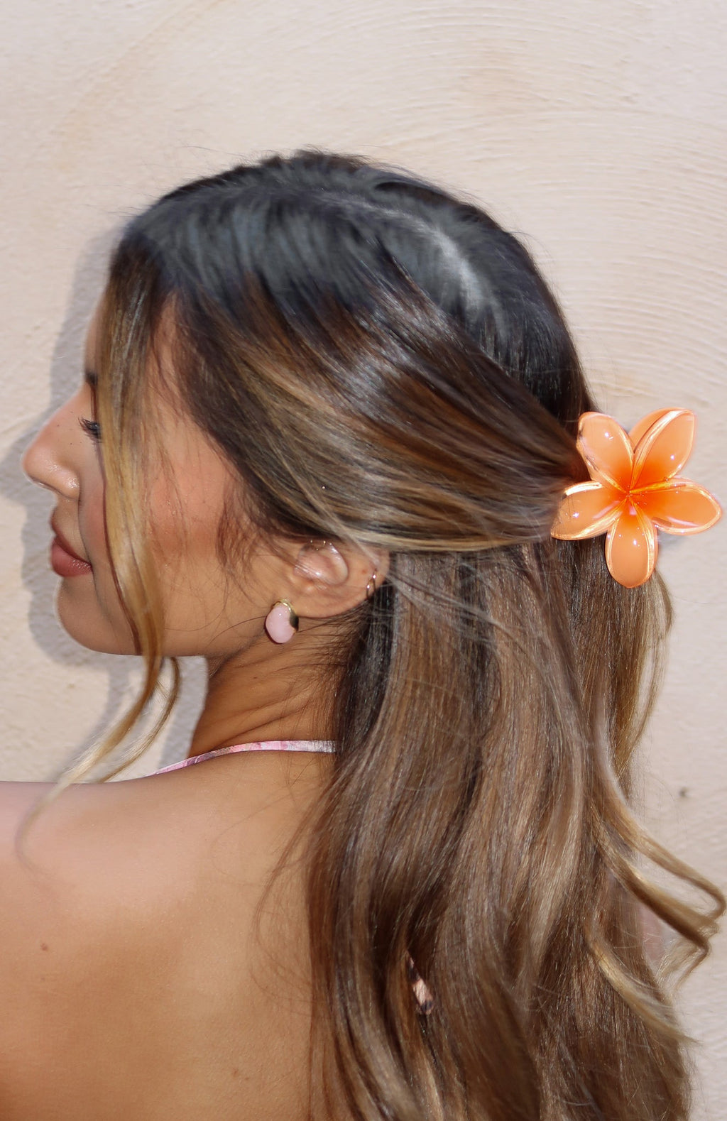 Teddy Earrings Gold/Pink