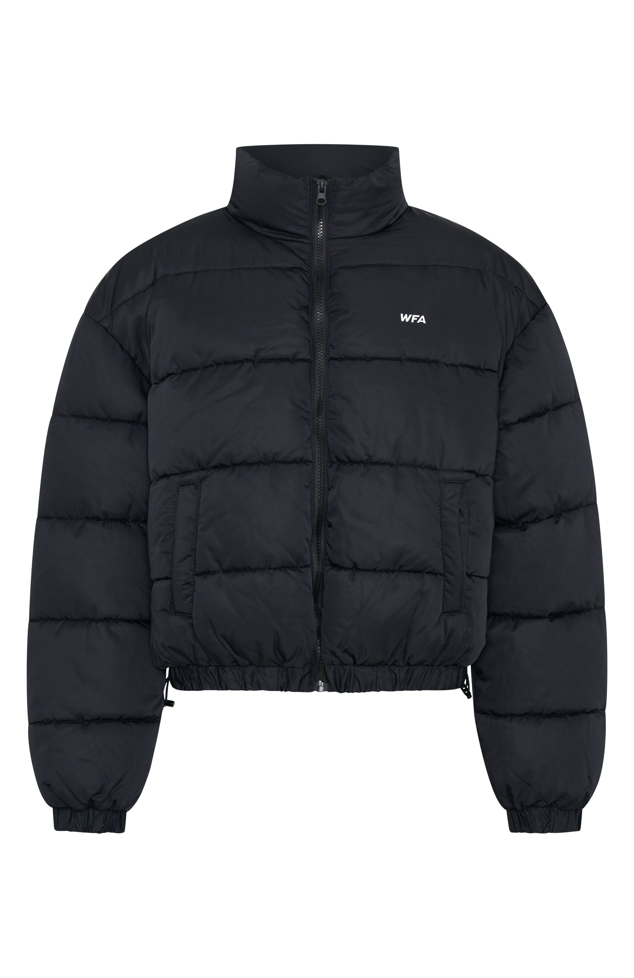 Summit Zip Through Puffer Black