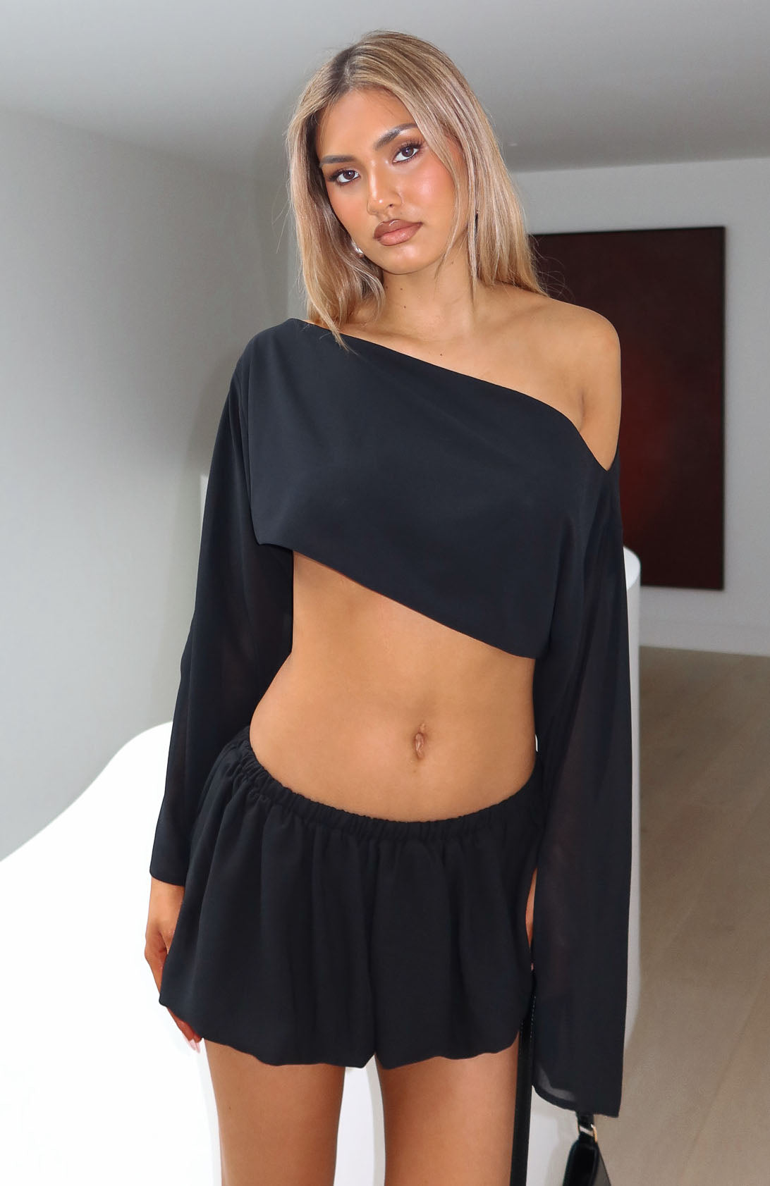 Sunkissed Memories Mini Skort Black