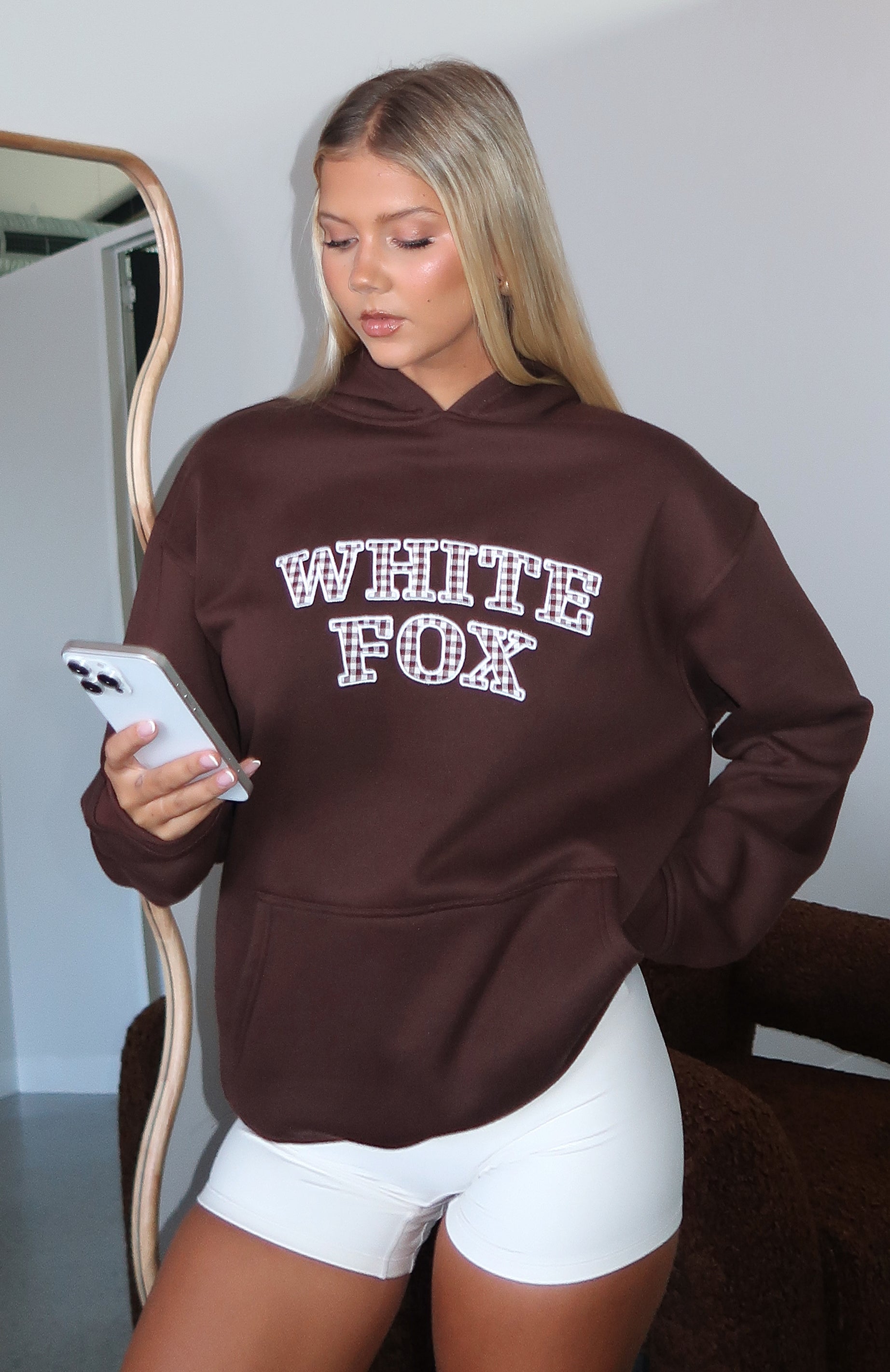 Took The Fall Oversized Hoodie Chocolate