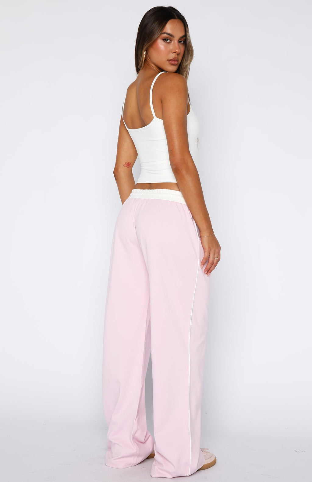 True Feelings Wide Leg Pants Baby Pink