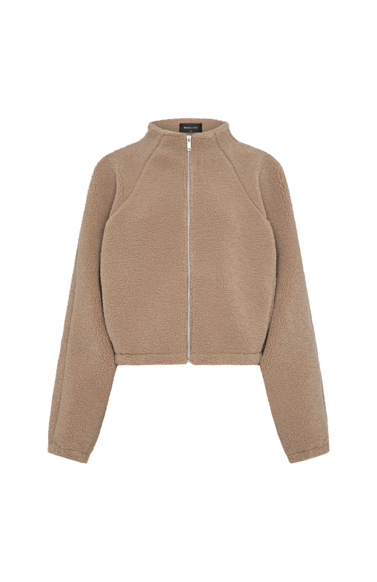 Up The Hill Teddy Zip Up Jacket Caramel
