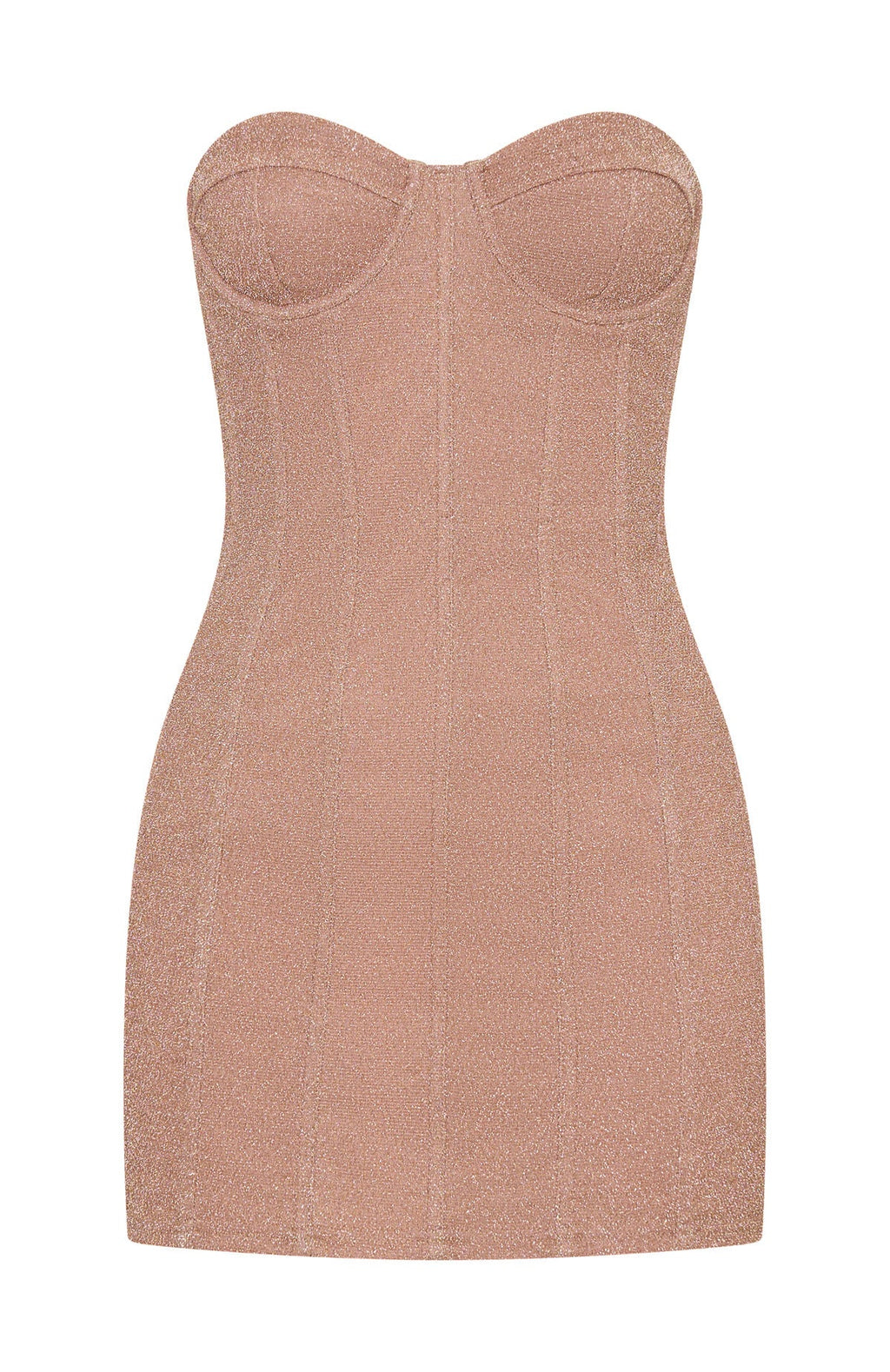Walk Of Fame Strapless Mini Dress Champagne