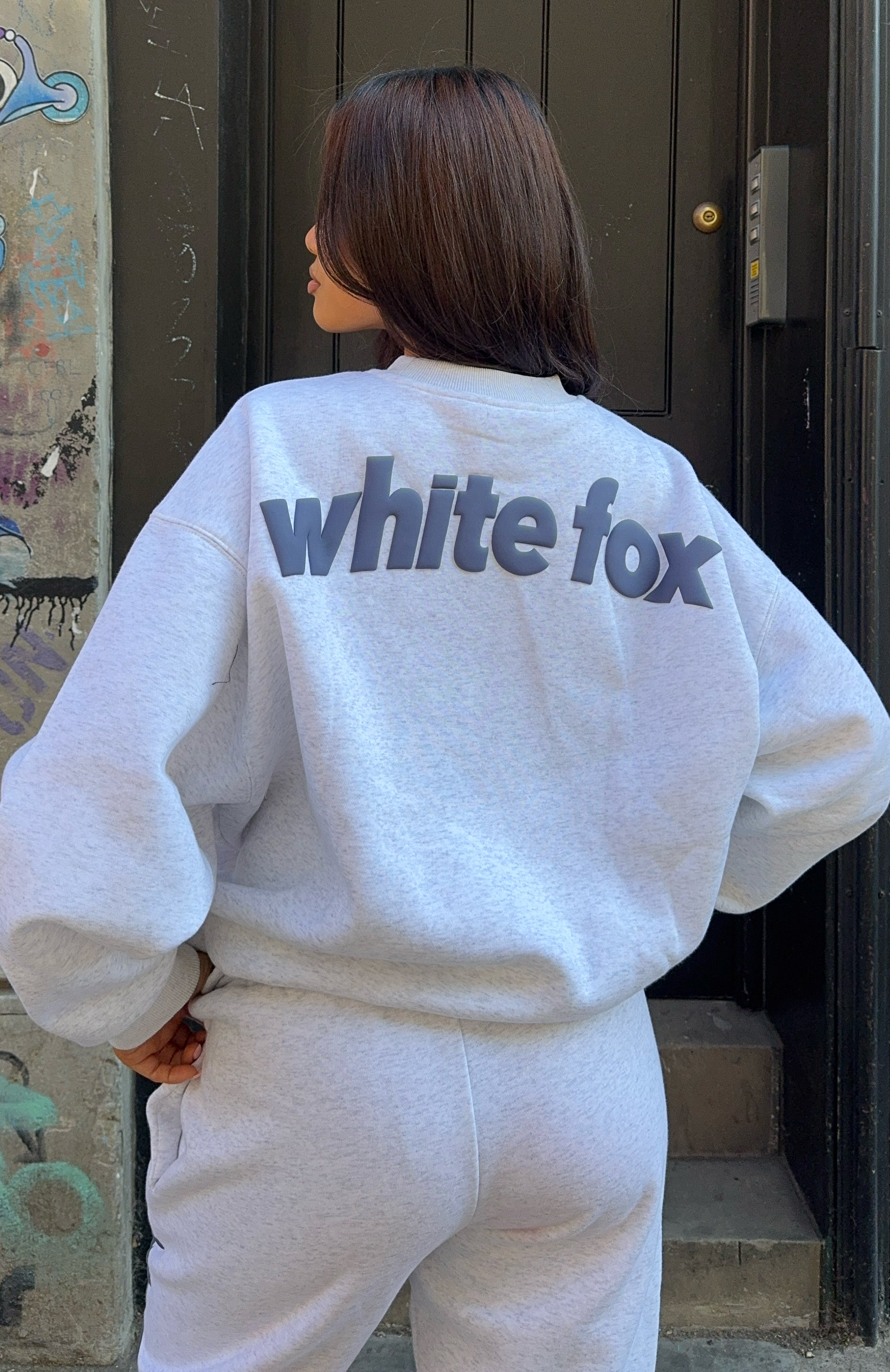 From The Archives Freya Oversized Sweater Grey Marle