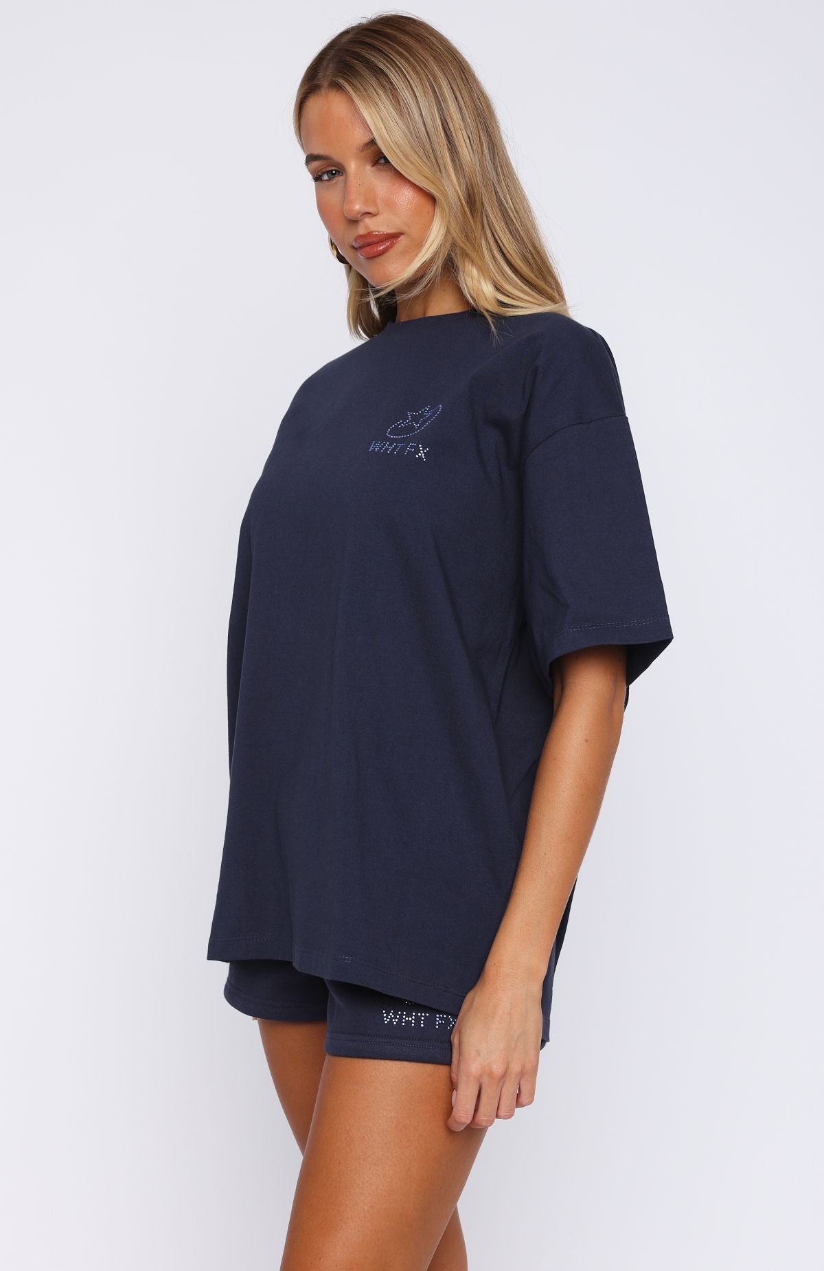 Always Shining Oversized Tee Navy