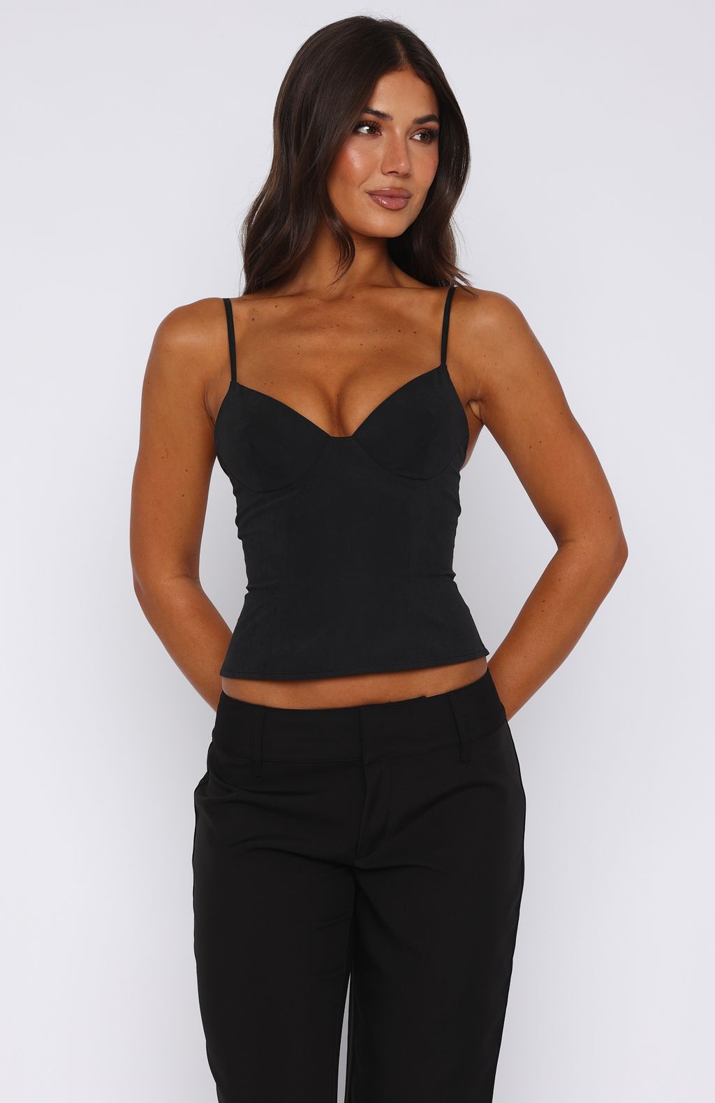 Have A Nice Day Top Black