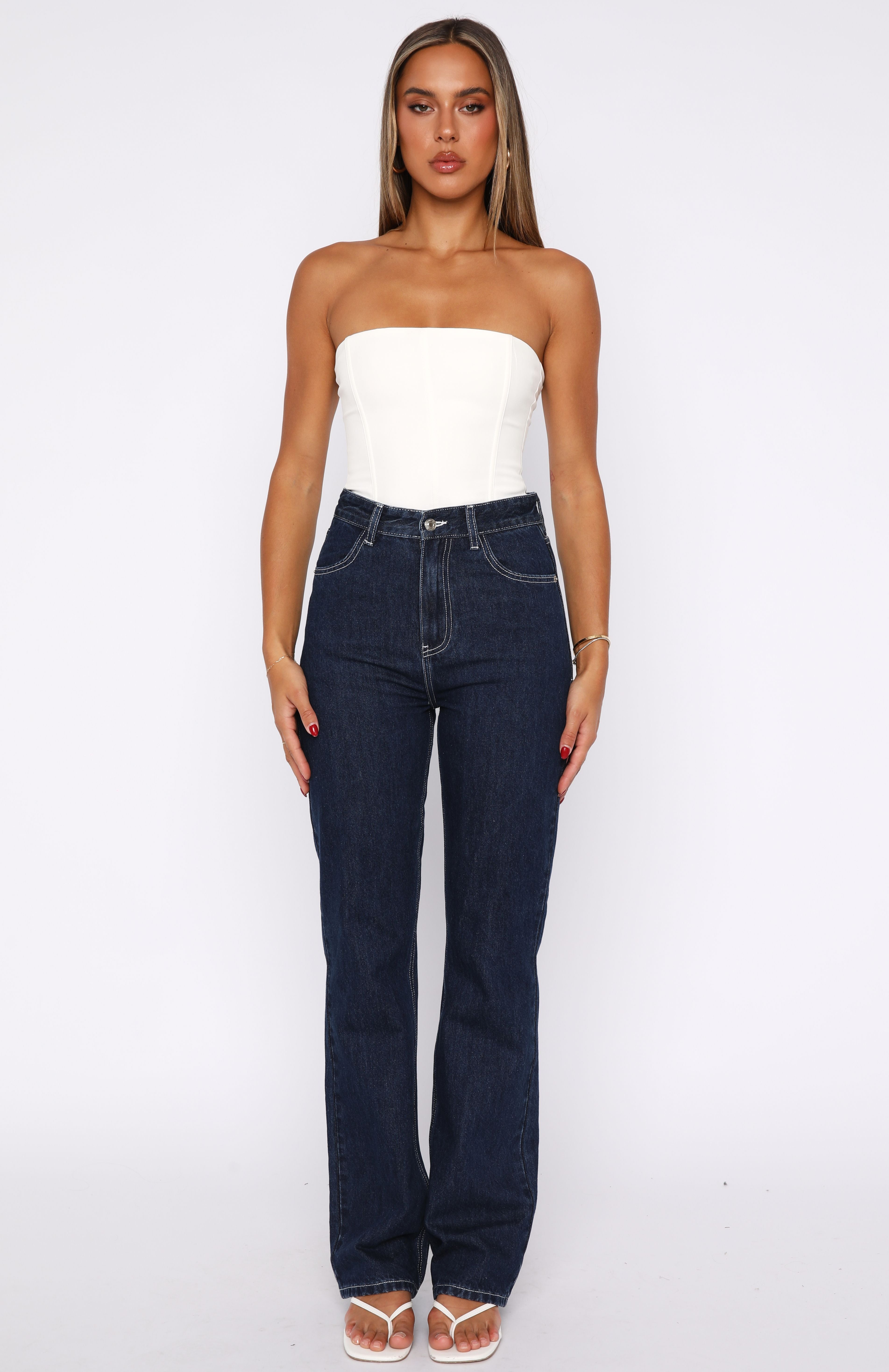 Millie High Rise Bootleg Jeans Dark Indigo